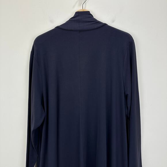 Eileen Fisher Black Open Front Cardigan - Picture 10 of 12